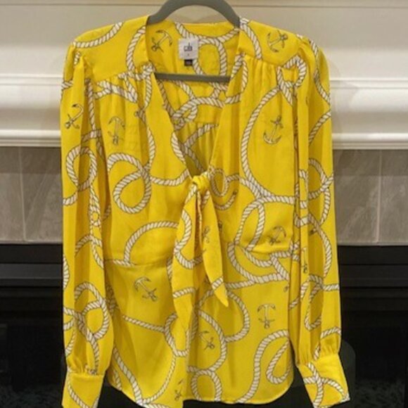 CAbi Reef Knot Blouse Sunny Ropes - Picture 3 of 14